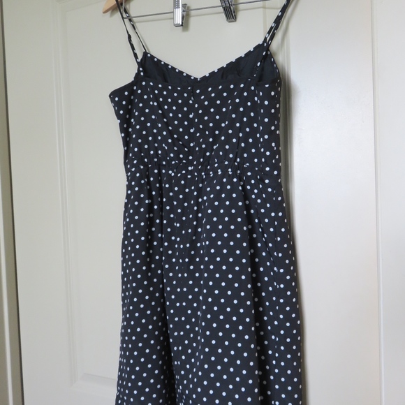 SOLD J. Crew Seaside Cami Dress Polka Dot EUC - Picture 2 of 4